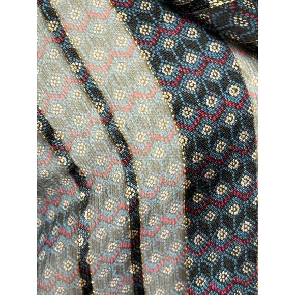 Vintage 70s The Silk Farm Paper Thin Sheer Metallic Silk Chiffon Blouse Size 10 - Picture 13 of 13